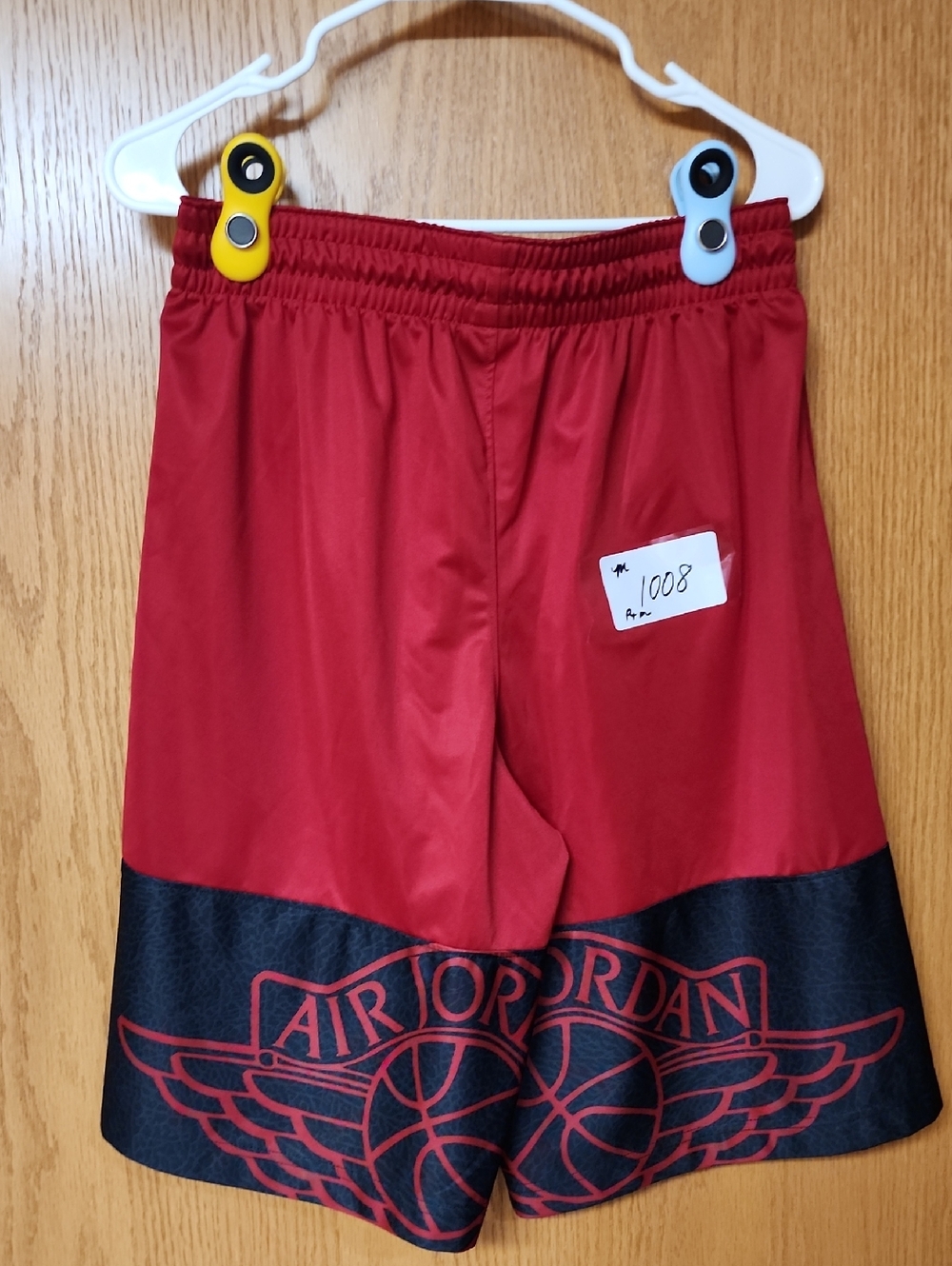Jordan Red and Black Athletic Shorts mens M number 1008